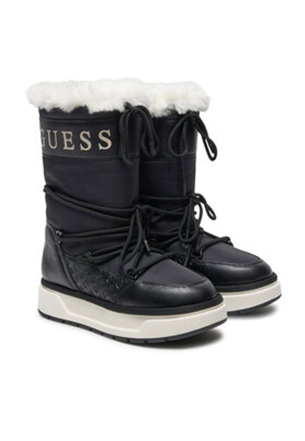 Guess Śniegowce Undelo FLFUEL ELE11 Czarny. Kolor: czarny. Materiał: materiał