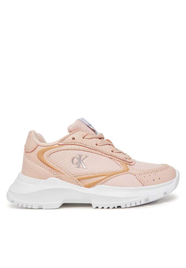 Sneakersy Calvin Klein Jeans. Kolor: różowy