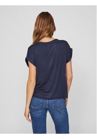Vila T-Shirt Ellette 14059563 Granatowy Regular Fit. Kolor: niebieski. Materiał: syntetyk #3