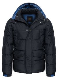 Lee - LEE puffer jacket L87XUM01. Materiał: jeans, puch. Sezon: zima