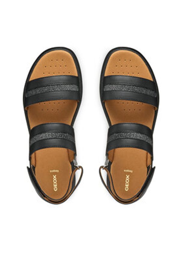 Geox Sandały D Camalei D550NC 0BCEW C9999 Czarny. Kolor: czarny. Materiał: skóra