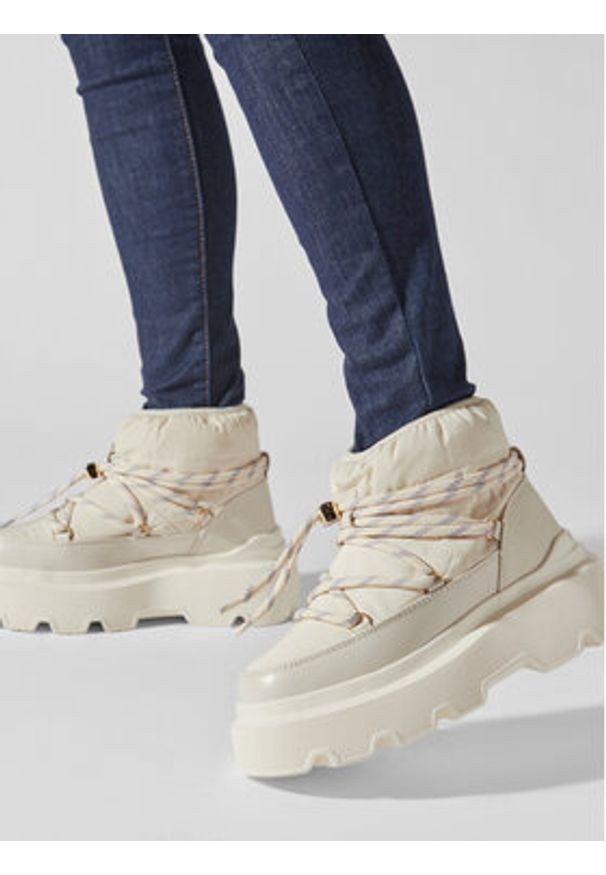 Inuikii Śniegowce Endurance 75202-120 Écru. Materiał: materiał