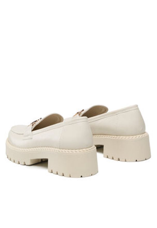 DeeZee Loafersy H3302D-3 Beżowy. Kolor: beżowy. Materiał: skóra