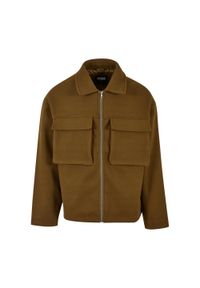 Urban Classics - Męska Bluza Z Dużymi Kieszeniami. Kolor: zielony #1