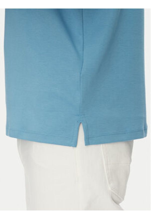 Calvin Klein Polo Supima LV04LB276G Niebieski Regular Fit. Typ kołnierza: polo. Kolor: niebieski. Materiał: bawełna