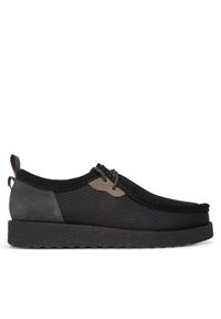 Clarks Półbuty Wallabee 26181387 Czarny. Kolor: czarny. Materiał: skóra