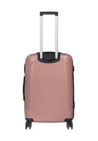 Ochnik - Komplet walizek na kółkach 19'/24'/28'. Kolor: różowy. Materiał: guma, poliester, materiał #13