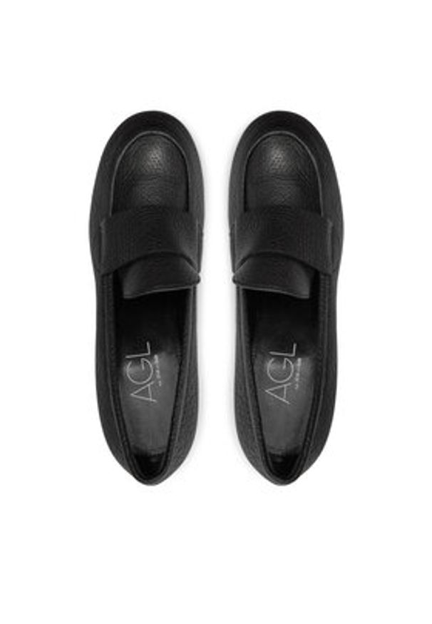 AGL Półbuty Dorica M Moc D271003PCKB1401013 Czarny. Kolor: czarny. Materiał: skóra