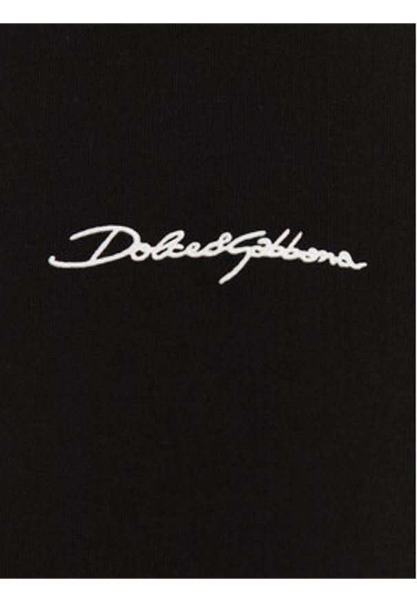 DOLCE & GABBANA - Dolce&Gabbana T-Shirt G8RN8Z G7NUB Czarny Regular Fit. Kolor: czarny. Materiał: bawełna