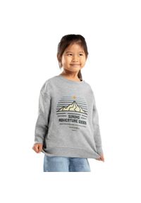 SIROKO - Dziewczęca bluza dresowa Lifestyle Siroko Progress-G. Okazja: na co dzień. Kolor: szary. Materiał: dresówka. Styl: casual #1