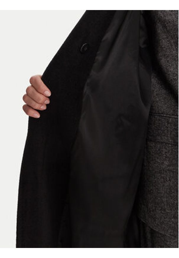 Marella Płaszcz wełniany Scherzo 2523016102 Czarny Regular Fit. Kolor: czarny. Materiał: wełna