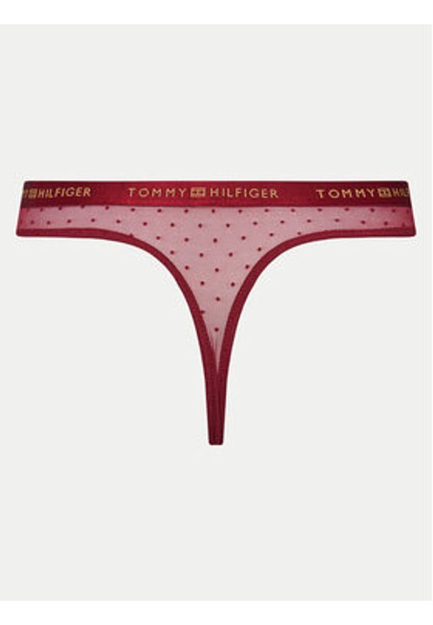 TOMMY HILFIGER - Tommy Hilfiger Stringi UW0UW05533 Czerwony. Kolor: czerwony. Materiał: syntetyk