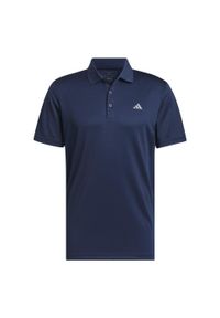 Adidas - Koszulka Adi Performance Polo. Typ kołnierza: polo. Kolor: niebieski. Materiał: materiał. Styl: sportowy