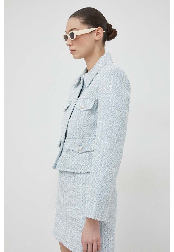 Miss Sixty kurtka damska kolor niebieski przejściowa. Okazja: na co dzień. Kolor: niebieski. Styl: casual