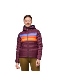 Kurtka puchowa damska z kapturem Cotopaxi Fuego. Typ kołnierza: kaptur. Kolor: czerwony. Materiał: puch. Sport: turystyka piesza