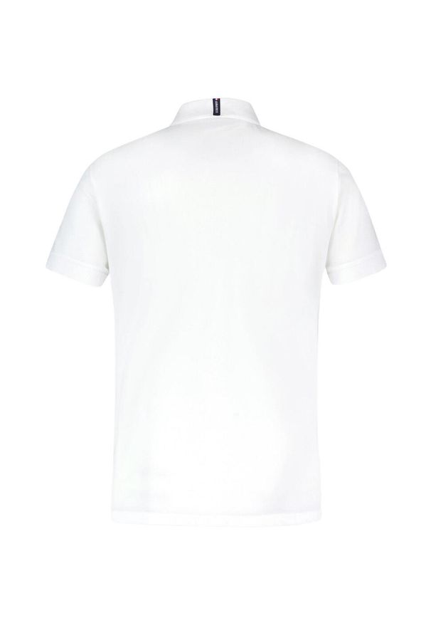 Le Coq Sportif - Koszulka polo do tenisa męska ESS Polo SS N°2 M. Typ kołnierza: polo. Kolor: biały. Sport: tenis