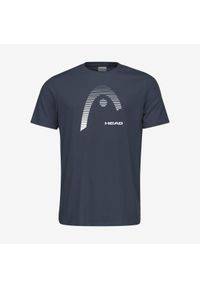 Head - T-Shirt męski CLUB CARL. Kolor: niebieski. Materiał: poliester, bawełna, jersey, materiał. Sport: tenis #1