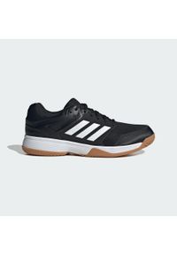 Adidas - Buty piłkarskie Speedcourt IN. Kolor: brązowy, czarny, wielokolorowy, biały. Materiał: materiał. Sport: piłka nożna