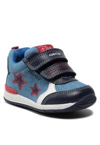 Geox Sneakersy B Rishon B. B B250RB 01385 C4327 Niebieski. Kolor: niebieski. Materiał: skóra #5