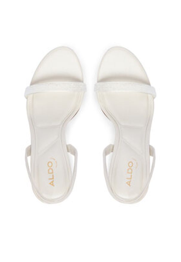 Aldo Sandały Quinney 14297884 Biały. Kolor: biały. Materiał: skóra