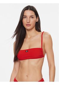Calvin Klein Swimwear Góra od bikini KW0KW02467 Czerwony. Kolor: czerwony. Materiał: syntetyk #1