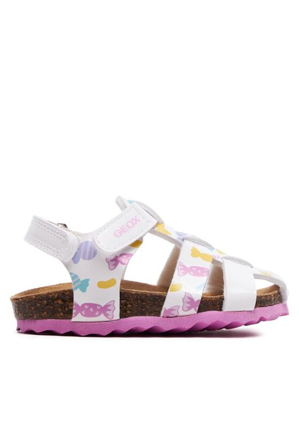 Geox Sandały B Sandal Chalki Girl B452RA 000HH C0653 M Biały. Kolor: biały