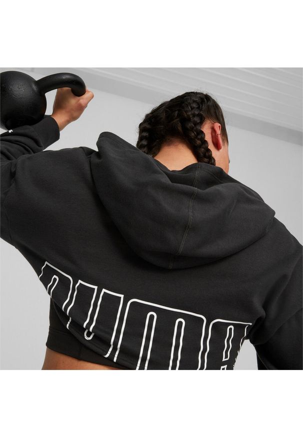 Puma Bluza Fit Move Crop 52386801. Kolor: biały, wielokolorowy, czarny