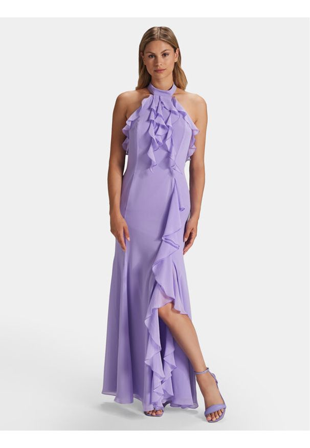 Swing Sukienka wieczorowa 5AG20500 Fioletowy Regular Fit. Kolor: fioletowy. Materiał: syntetyk. Styl: wizytowy