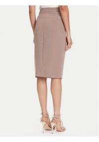 Marciano Guess Spódnica midi 5YGD07 7357A Beżowy Regular Fit. Kolor: beżowy. Materiał: syntetyk #4