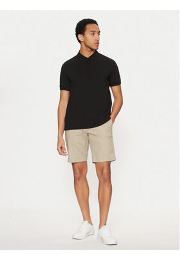 Calvin Klein Szorty materiałowe K10K114071 Beżowy Slim Fit. Kolor: beżowy. Materiał: bawełna