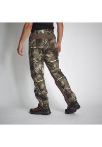 SOLOGNAC - Spodnie Solognac 500 camo treemetic WTP. Kolor: zielony, wielokolorowy, brązowy