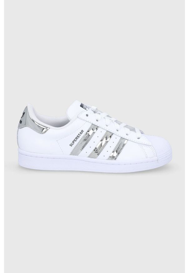 adidas Originals - Buty Superstar. Zapięcie: sznurówki. Kolor: biały. Materiał: guma. Model: Adidas Superstar