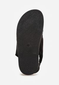 Renee - Czarne Sandały w Stylu Japonek z Paskiem na Palec Imitacji Zamszu Arrierena. Okazja: na co dzień. Zapięcie: pasek. Kolor: czarny. Materiał: zamsz. Sezon: lato. Obcas: na płaskiej podeszwie. Styl: boho, elegancki, wakacyjny, casual #4