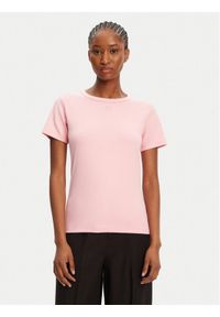 Hugo - HUGO T-Shirt Deloris 50512002 Czerwony Regular Fit. Kolor: czerwony. Materiał: bawełna