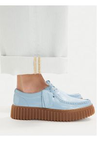 Clarks Półbuty Torhill Bee 26186669 Błękitny. Kolor: niebieski. Materiał: skóra #5
