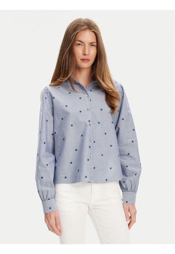 United Colors of Benetton - United Colors Of Benetton Koszula 5D51DQ0BF Niebieski Regular Fit. Kolor: niebieski. Materiał: bawełna