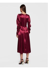 Closet London Sukienka koktajlowa D8264 Bordowy Regular Fit. Kolor: czerwony. Materiał: wiskoza. Styl: wizytowy #4