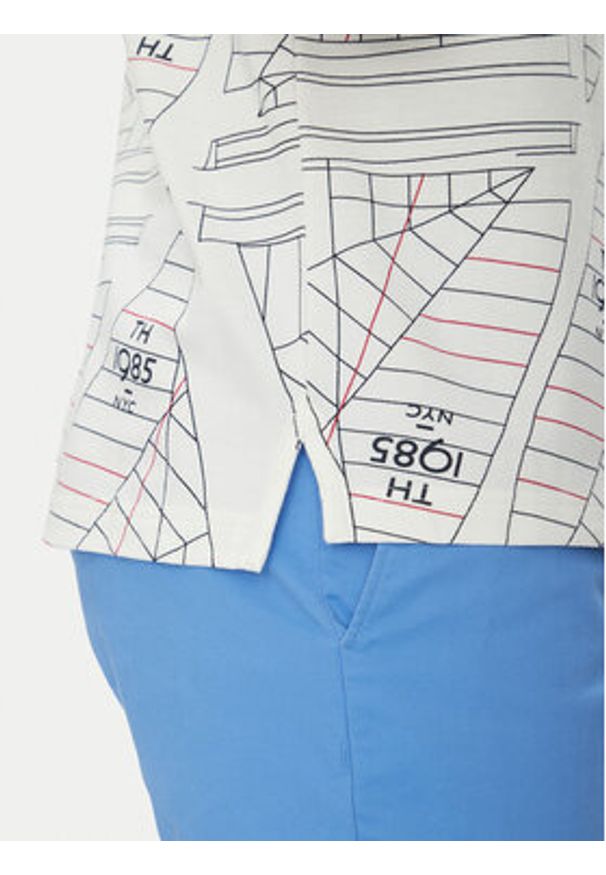 TOMMY HILFIGER - Tommy Hilfiger Polo Sailing MW0MW39309 Écru Regular Fit. Typ kołnierza: polo. Materiał: bawełna