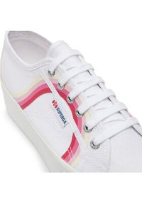 Superga Tenisówki Round Stripes 2790 S4128TW Biały. Kolor: biały. Materiał: materiał #4