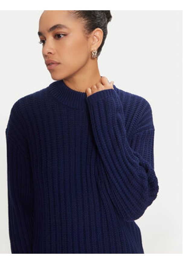 Kaffe Sweter Bess 10509097 Niebieski Loose Fit. Kolor: niebieski. Materiał: syntetyk