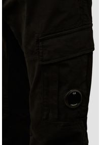 C.P. Company - C.P. COMPANY Czarne męskie spodnie Cargo Pant, Rozmiar 50. Kolor: czarny. Materiał: bawełna, elastan #5