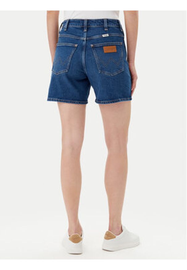 Wrangler Szorty jeansowe Cowboy 112366267 Niebieski Relaxed Fit. Kolor: niebieski. Materiał: bawełna