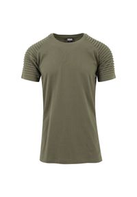 Urban Classics - Koszulka Urban Classic pleat raglan. Kolor: zielony. Długość rękawa: raglanowy rękaw #1