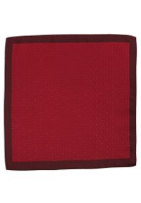 Alties - Stylowa Poszetka Męska - 30x30 cm - ALTIES - Drobny Wzorek, Czerwona. Kolor: czerwony. Materiał: mikrofibra. Wzór: grochy #1
