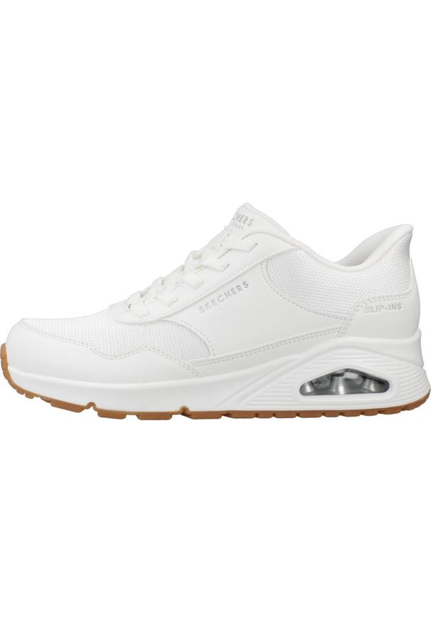 skechers - Buty Kobieta Skechers Uno biały. Okazja: na co dzień. Kolor: biały
