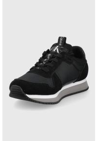 Calvin Klein Jeans buty YW0YW00075.00X kolor czarny. Nosek buta: okrągły. Zapięcie: sznurówki. Kolor: czarny. Materiał: guma #3