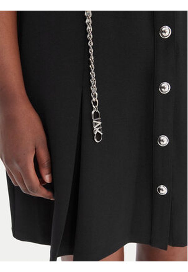 MICHAEL Michael Kors Sukienka koszulowa MR683BX667 Czarny Regular Fit. Kolor: czarny. Materiał: syntetyk. Typ sukienki: koszulowe