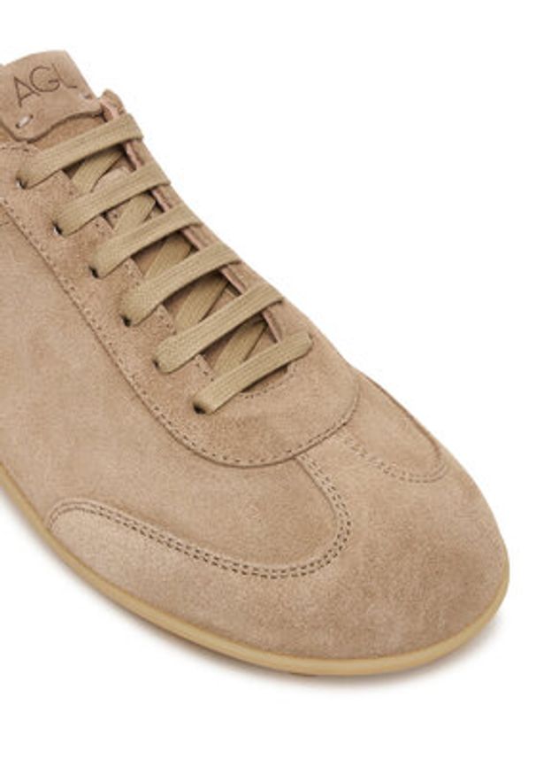 AGL Sneakersy Pills D839013PGWINNY0563 Beżowy. Kolor: beżowy. Materiał: skóra