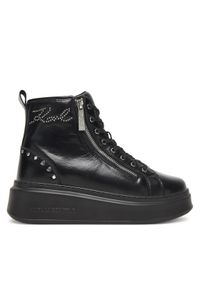 Karl Lagerfeld - KARL LAGERFELD Sneakersy KL63534 Czarny. Kolor: czarny. Materiał: skóra