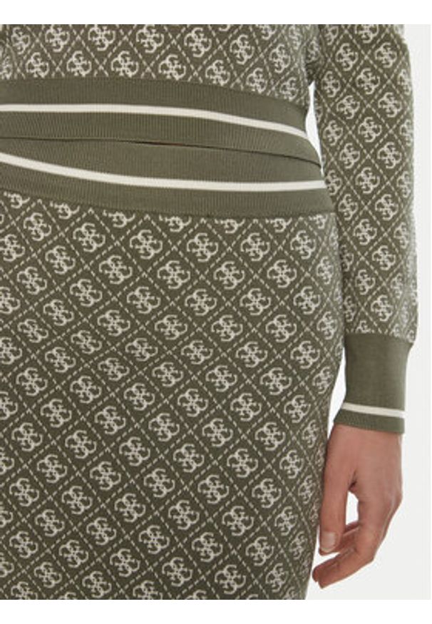 Guess Spódnica ołówkowa W4BD53 Z37K0 Zielony Regular Fit. Kolor: zielony. Materiał: wiskoza